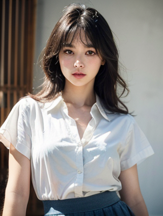 黑色打底衫搭配女式衬衣的视觉盛宴