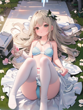 《少女的轻盈：透明裤装的魅力》
